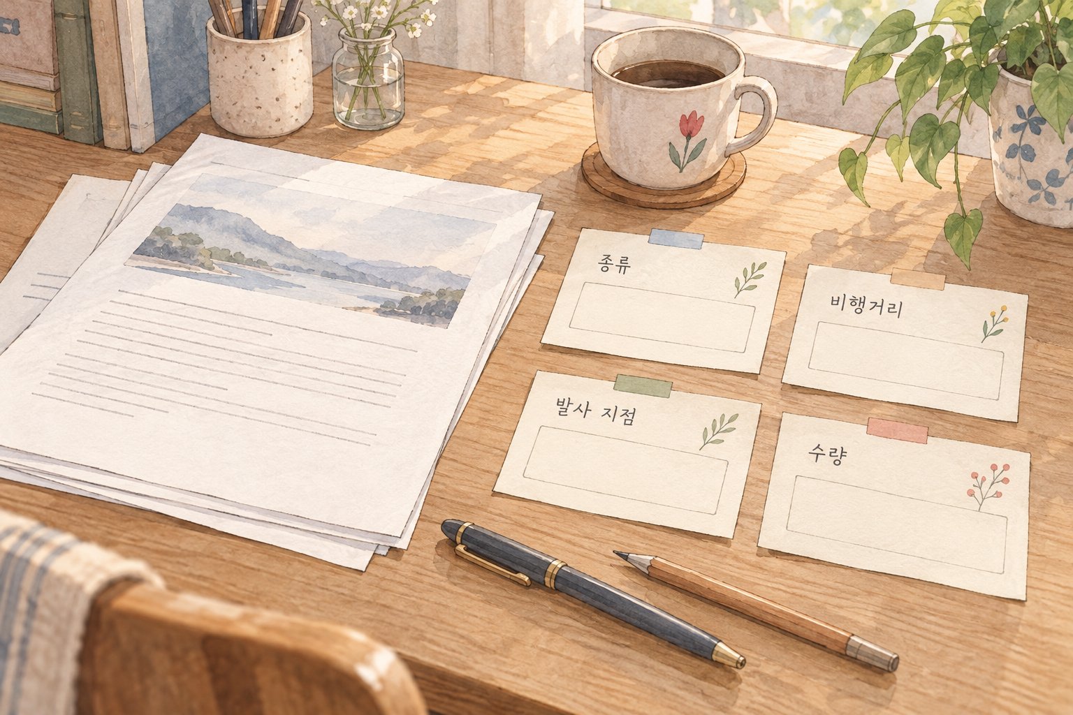 북한 발사체의 후속 발표에서 확인할 종류와 비행거리, 발사 지점과 수량을 보여준다.